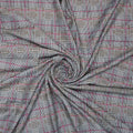 Tiny Strips Glen Checks Digital Printed Fabric - Muslin – 0111 a1
