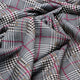 Tiny Strips Glen Checks Digital Printed Fabric - Muslin – 0111 c