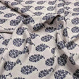 Block Print Motif Digital Printed Fabric - Crepe – 02 c