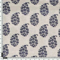 Block Print Motif Digital Printed Fabric - Crepe – 02 d