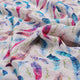 Feathers Digital Printed Fabric - Natural crepe – 06 c