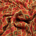 Seamless Pochampilli Patterns Digital Printed Fabric - Pure Chiffon – 08 c
