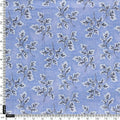 Light Blue Leaves Pashmina Printed Fabric – 0l2a0011a