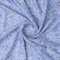 Light Blue Leaves Pashmina Printed Fabric – 0l2a0012b
