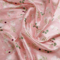 Disty Print On Peach Digital Printed Fabric - Japan Satin – 0l2a0055c