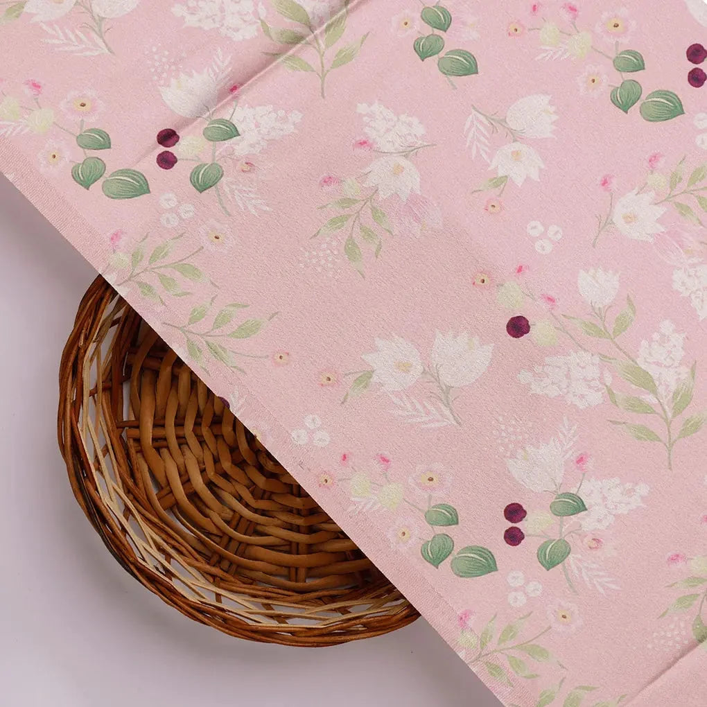 Disty Print On Peach Digital Printed Fabric - Japan Satin – 0l2a0056a