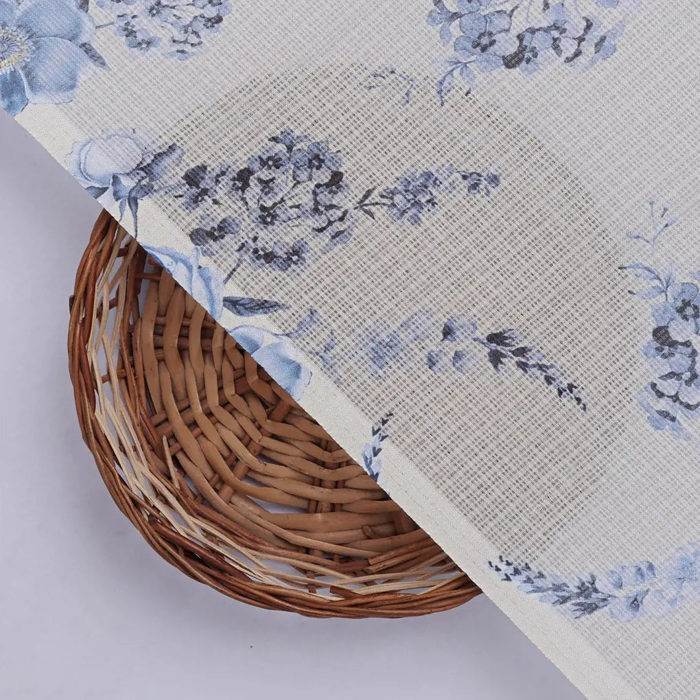 Gorgeous Peacock and Flower Print on Kota Doria Digital Fabric Material – 0l2a0373copy