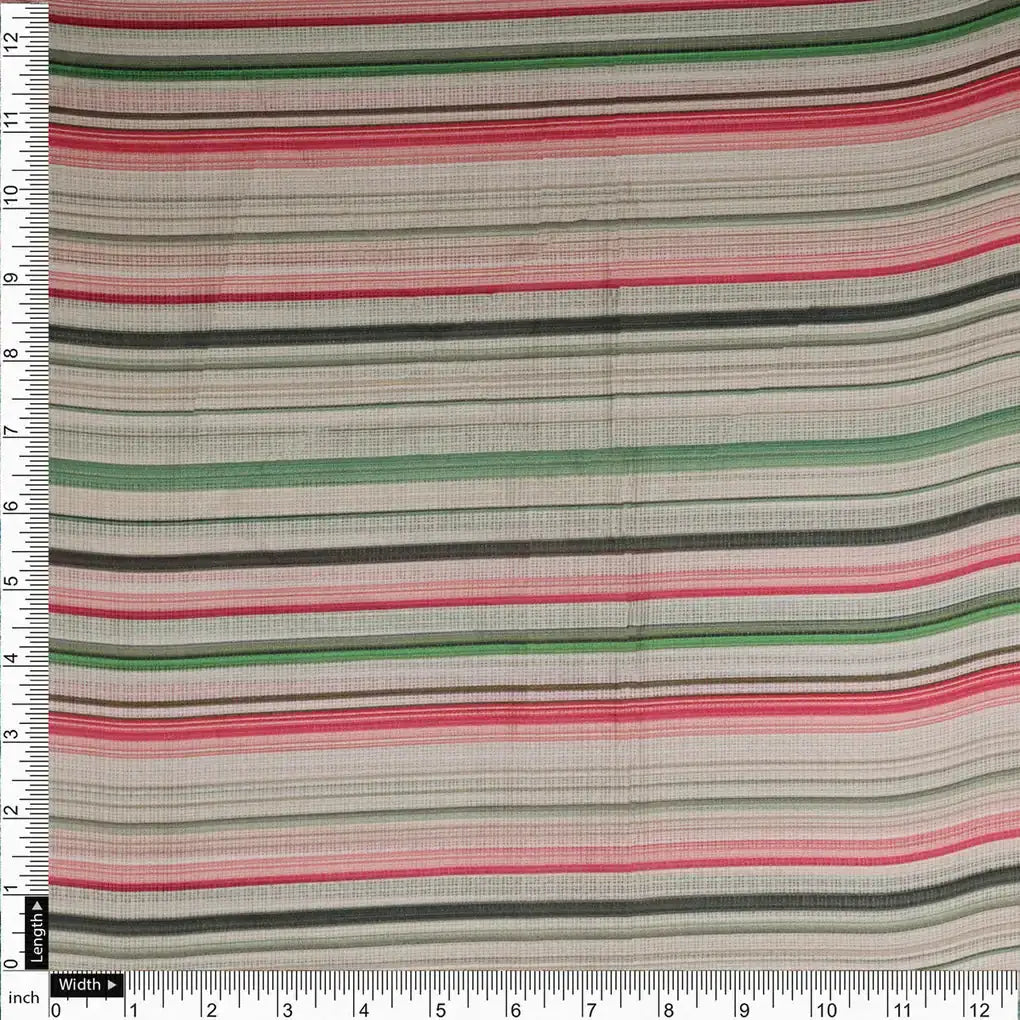 Gorgeous Strips Kota Doria Digital Printed Fabric Material – 0l2a0392copy