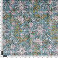 Beautiful Green and White Floral Digital Printed Linen Fabric – 0l2a0402copy