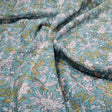 Beautiful Green and White Floral Digital Printed Linen Fabric – 0l2a0405copy