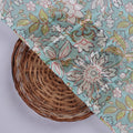 Beautiful Green and White Floral Digital Printed Linen Fabric – 0l2a0406copy