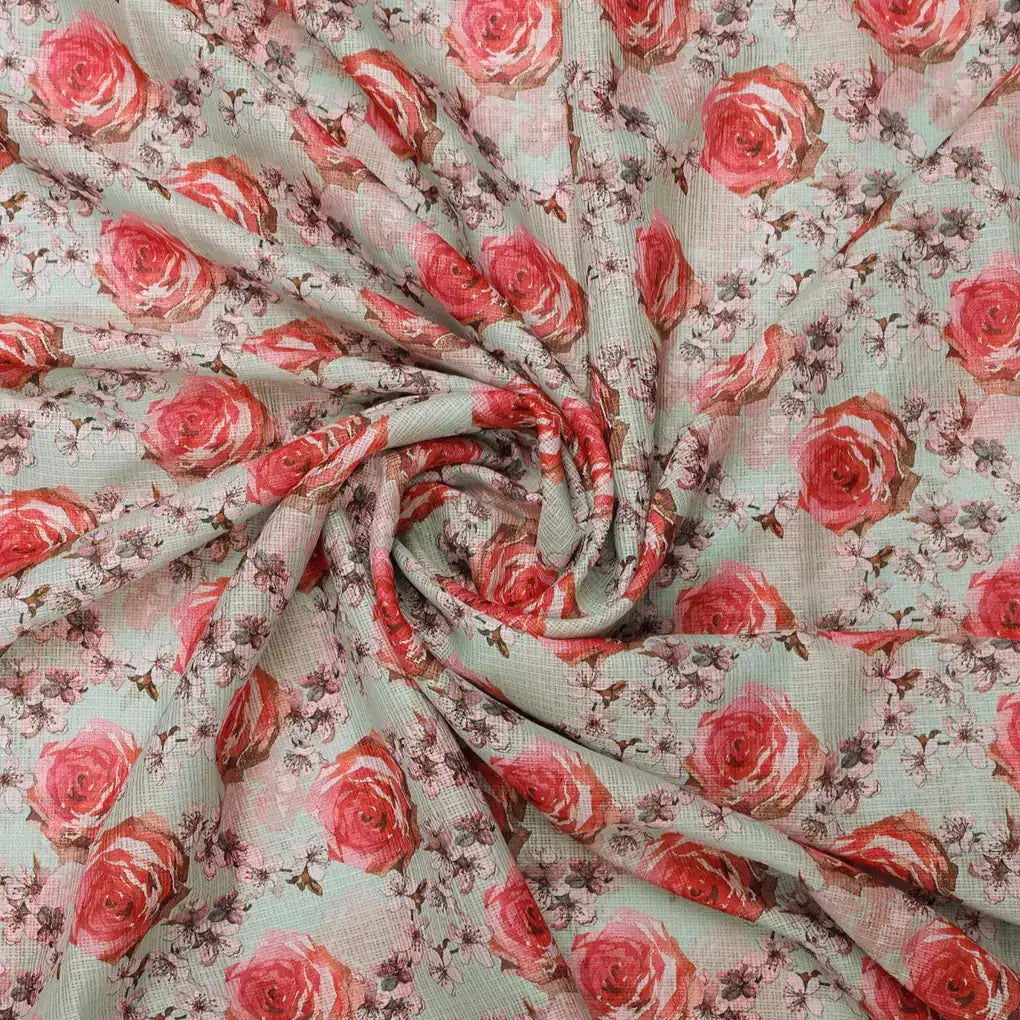 Gorgeous Floral Printed Kota Doria Fabric for Classy Dress Making – 0l2a0454copy