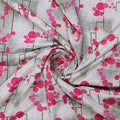 Abstract Magenta Floral & Geometric Lines Chinon Fabric – 0l2a0459 copy