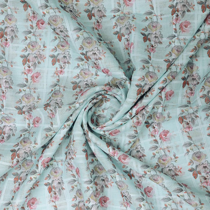 Lovely Linen with Decorative Flower Velly Design