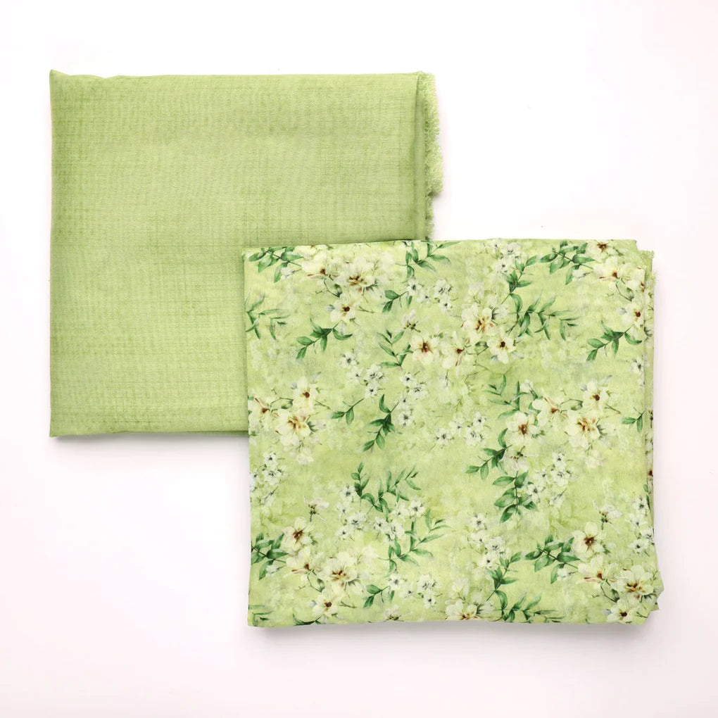 Green Floral Chanderi Fabric Set 5 Meters – 0l2a0511copy