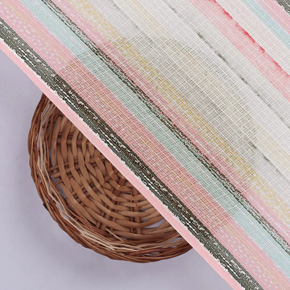 Blurry Strips Kota Doria Digital Printed Fabric Material – 0l2a0512copy