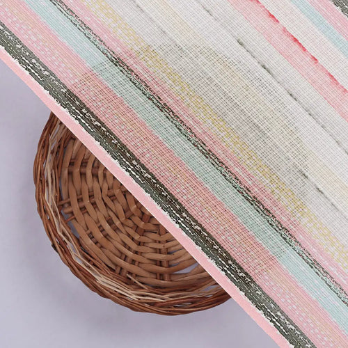 Blurry Strips Kota Doria Digital Printed Fabric Material – 0l2a0512copy