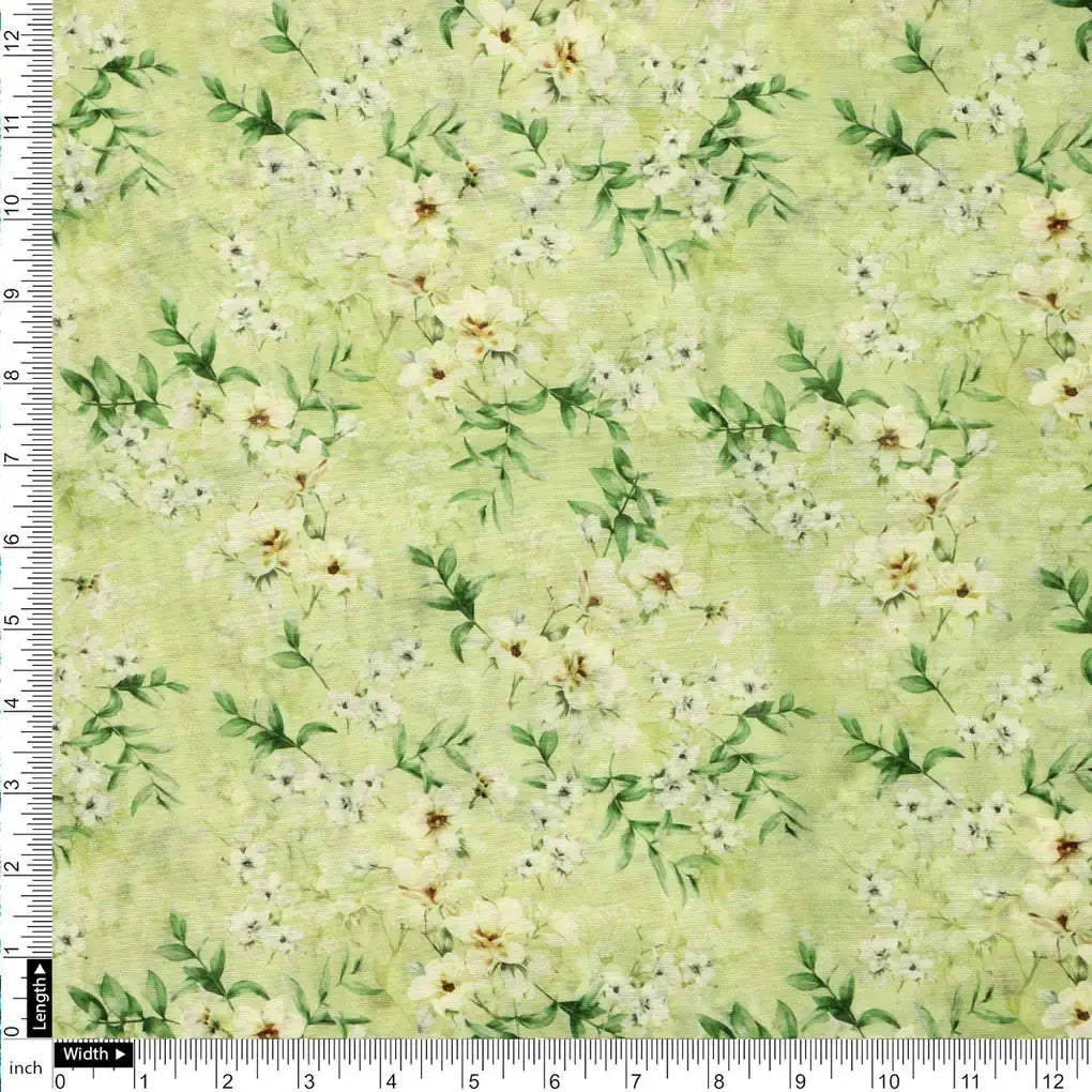 Green Floral Chanderi Fabric Set 5 Meters – 0l2a0520copy