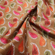 Tusser Silk Fabric Material with Colorful Paisley Print – 0l2a0536copy
