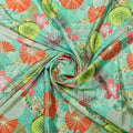 Sea Green Tropical Fruit & Floral Print Chinon Fabric – 0l2a0561 copy