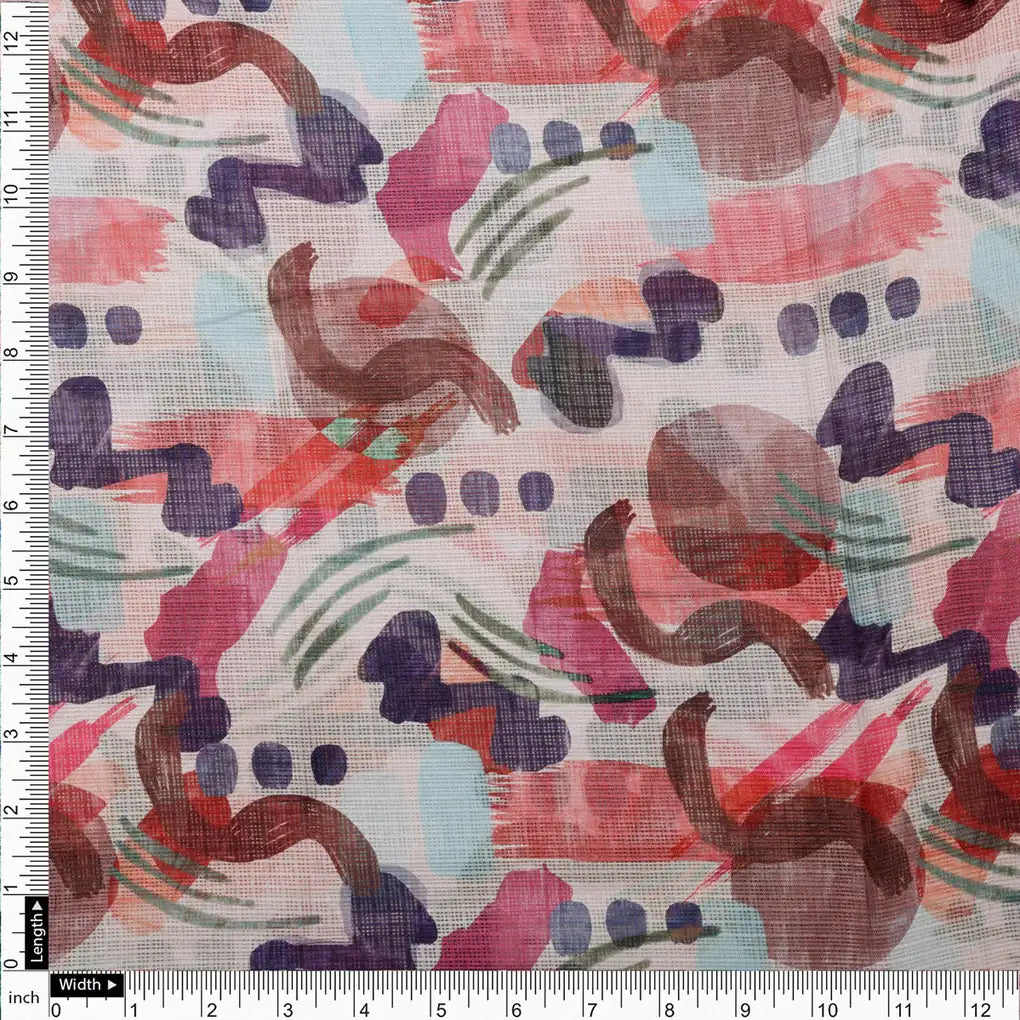 Geometric Print Kota Doria Fabric Material – 0l2a0580copy