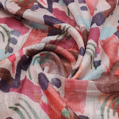 Geometric Print Kota Doria Fabric Material – 0l2a0582copy