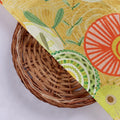 Vibrant Yellow Abstract Floral Design Premium Chinon Fabric – 0l2a0619 copy