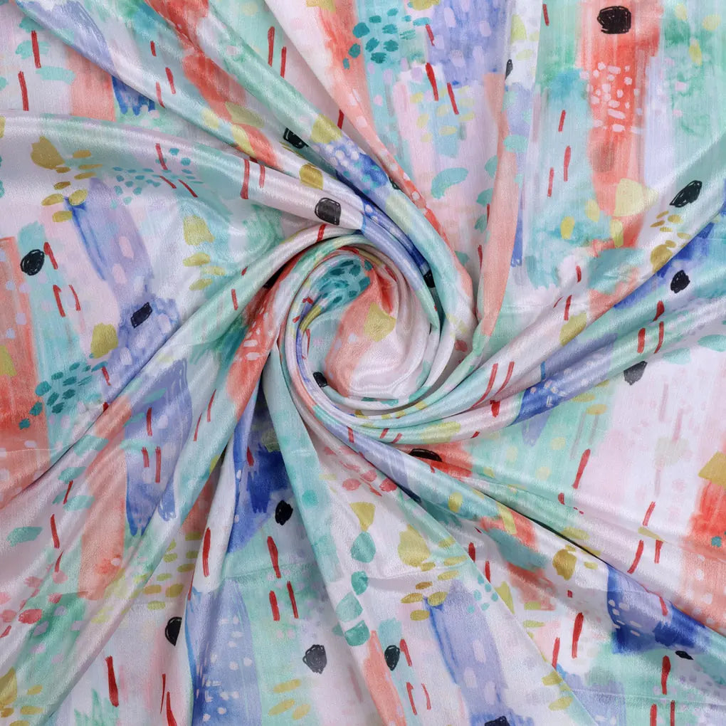 Watercolour Strokes Abstract Chinon Fabric for Dresses – 0l2a0738 copy