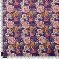 Gorgeous Floral Print Linen Digital Fabric Material – 0l2a0752copy