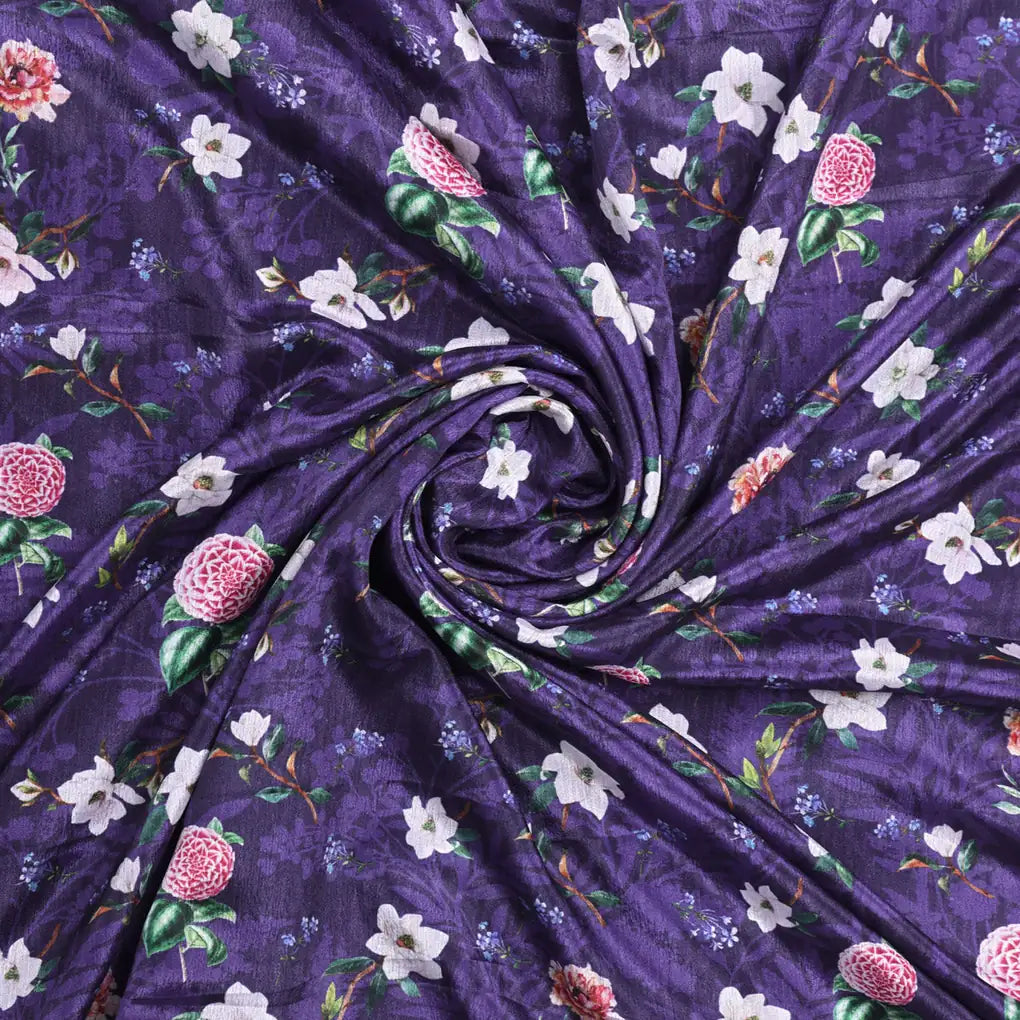 Purple Chinon Fabric with Ditsy & Large Floral Print – 0l2a0768 copy