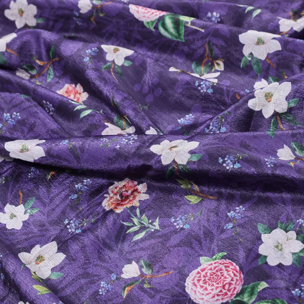 Purple Chinon Fabric with Ditsy & Large Floral Print – 0l2a0769 copy