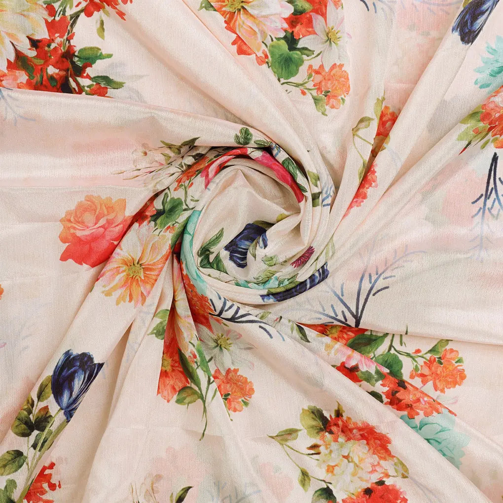 Elegant Floral Watercolour Print Chinon Fabric for Kurtas – 0l2a0773 copy