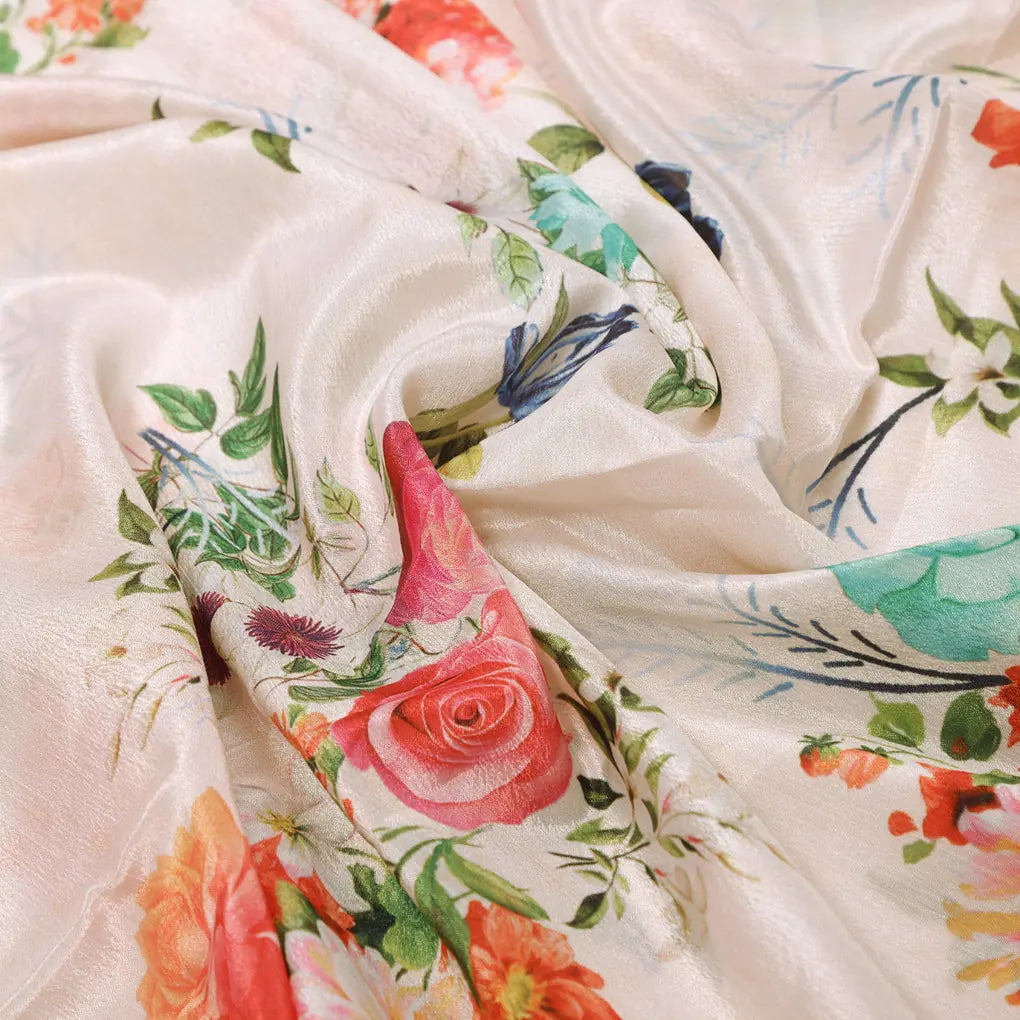 Elegant Floral Watercolour Print Chinon Fabric for Kurtas – 0l2a0774 copy