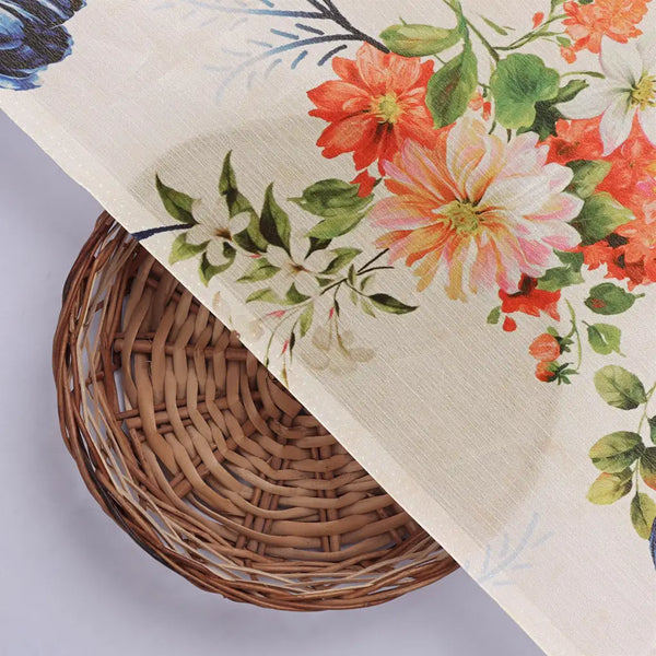 Elegant Floral Watercolour Print Chinon Fabric for Kurtas – 0l2a0775 copy - alternate view