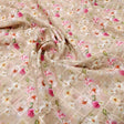 Elegant Linen Decorative Tiny Flower Print Fabric – 0l2a0789copy
