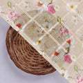 Elegant Linen Decorative Tiny Flower Print Fabric – 0l2a0790copy