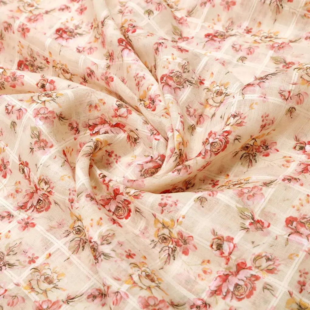 Classy Linen Fabric with Vibrant Floral Print – 0l2a0794copy