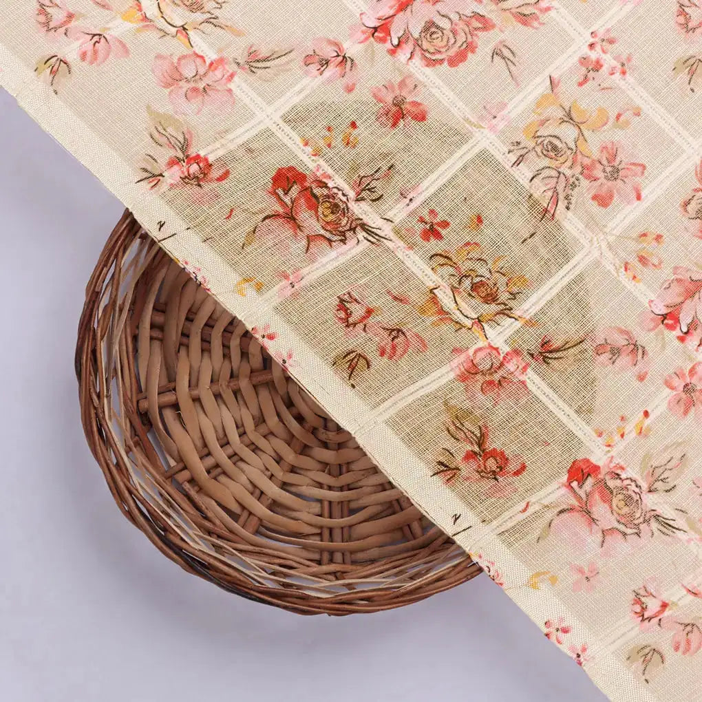 Classy Linen Fabric with Vibrant Floral Print – 0l2a0795copy