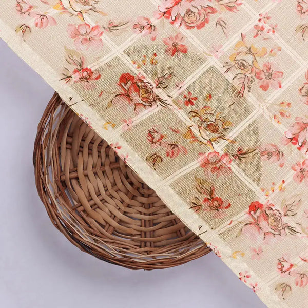 Classy Linen Fabric with Vibrant Floral Print – 0l2a0795copy - alternate view