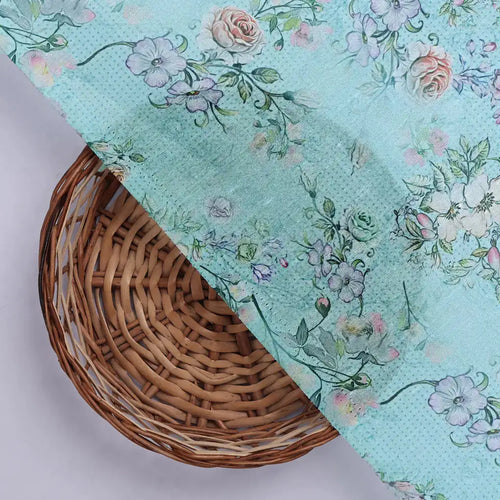 Tusser Silk Fabric Material with Decorative Flower Valley – 0l2a0859copy
