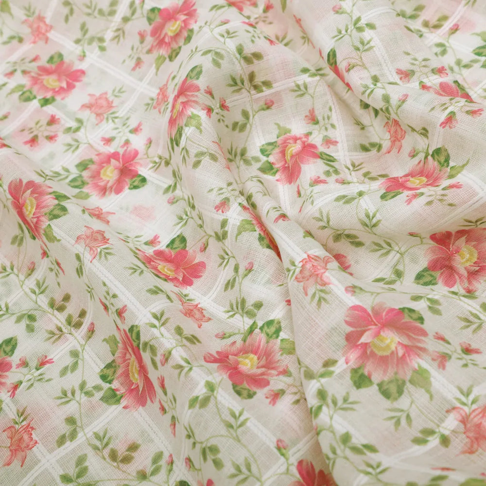A Garden Trellis Woven in Thread