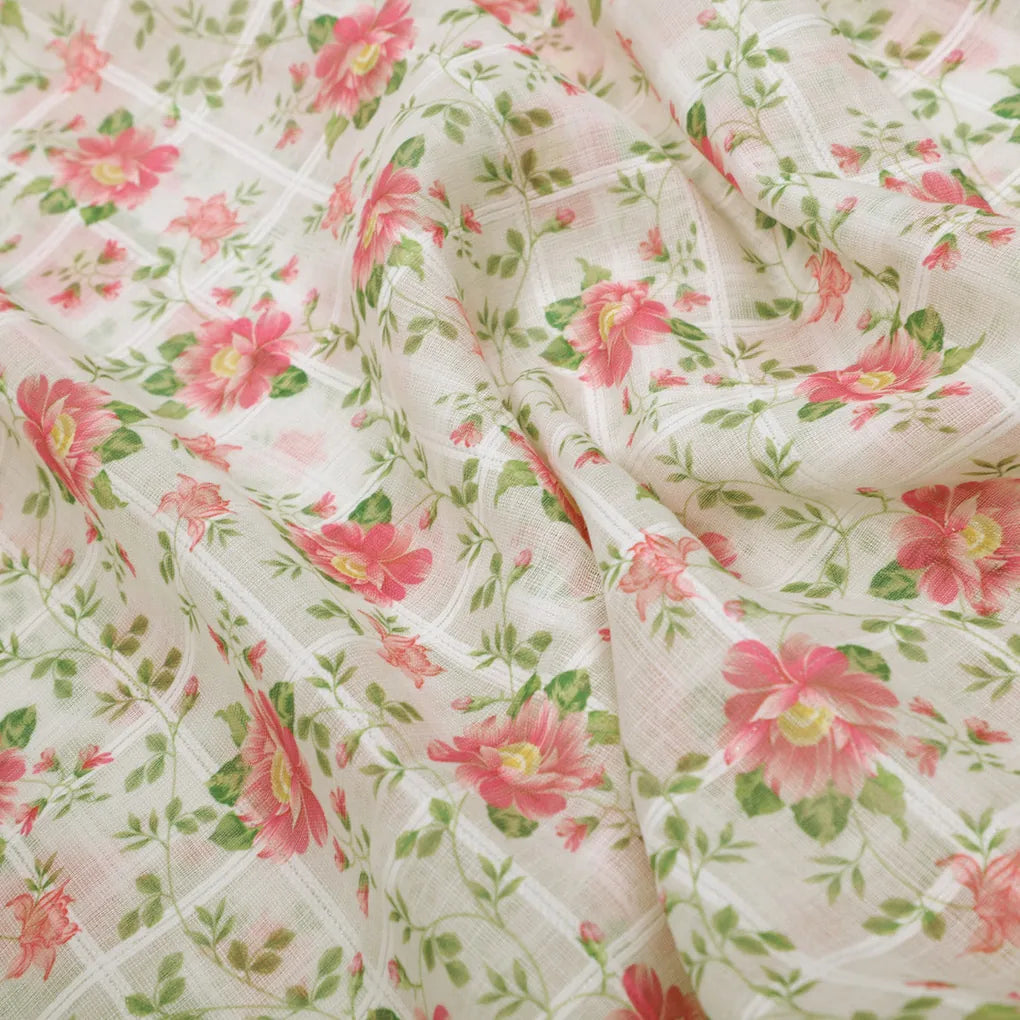 Classy Floral Linen Printed Fabric – 0l2a0863copy