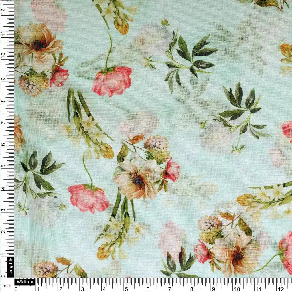 Gorgeous Floral Kota Doria Digital Print Fabric Material for Making Classy Dress – 0l2a0871copy