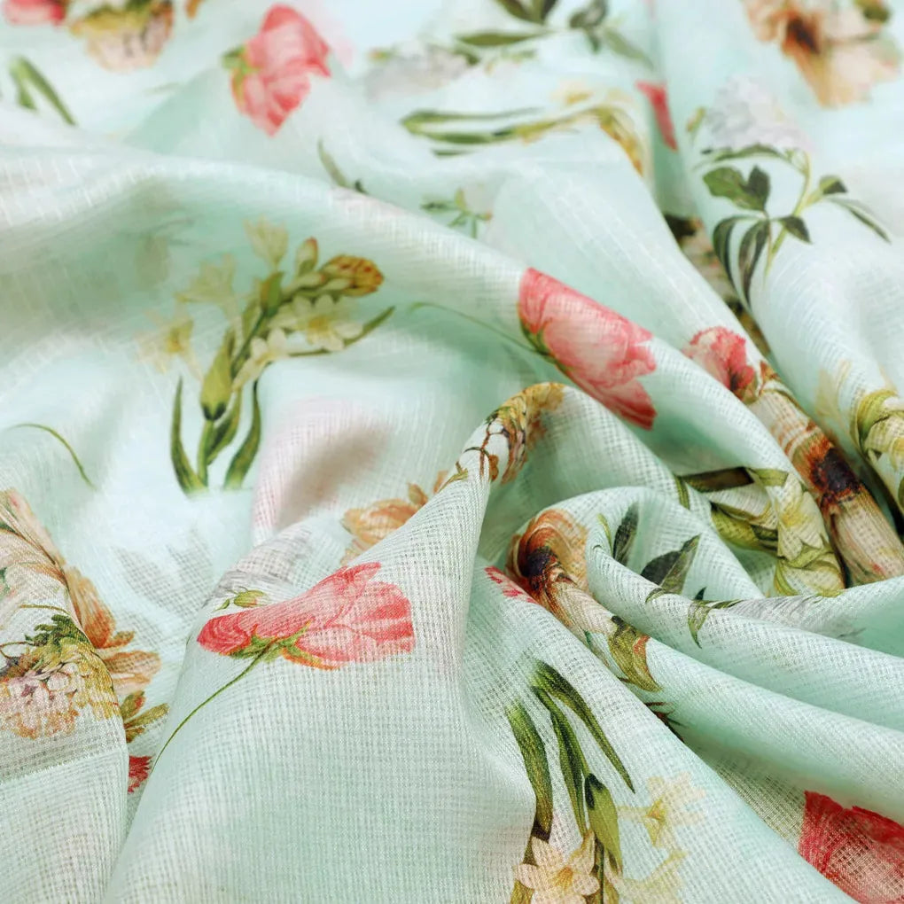 Gorgeous Floral Kota Doria Digital Print Fabric Material for Making Classy Dress – 0l2a0873copy