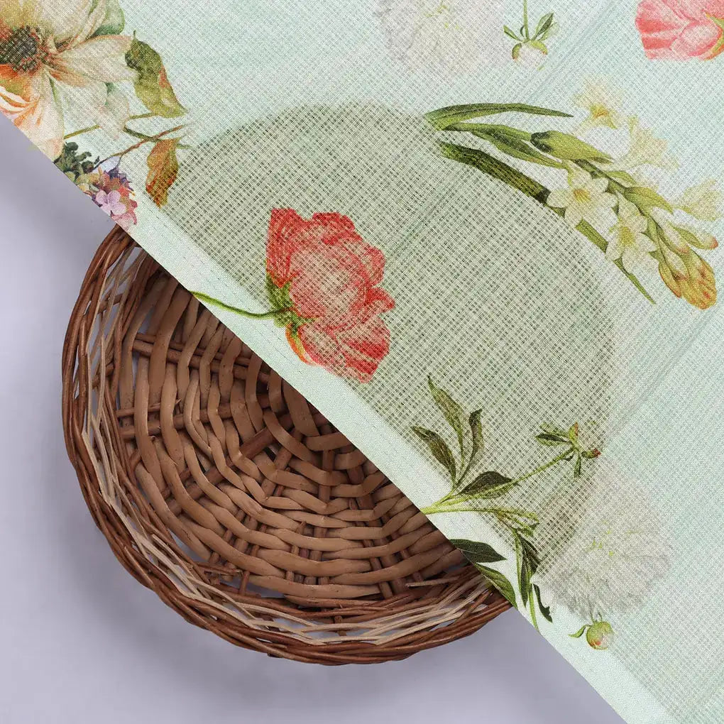 Gorgeous Floral Kota Doria Digital Print Fabric Material for Making Classy Dress – 0l2a0874copy