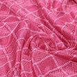 Fuchsia Pink Bandhej Checkered Pattern Chinon Fabric – 0l2a0888 copy