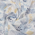 Stunning Linen Fabric Adorned with Vibrant Feathers and Leaves – 0l2a0938copy