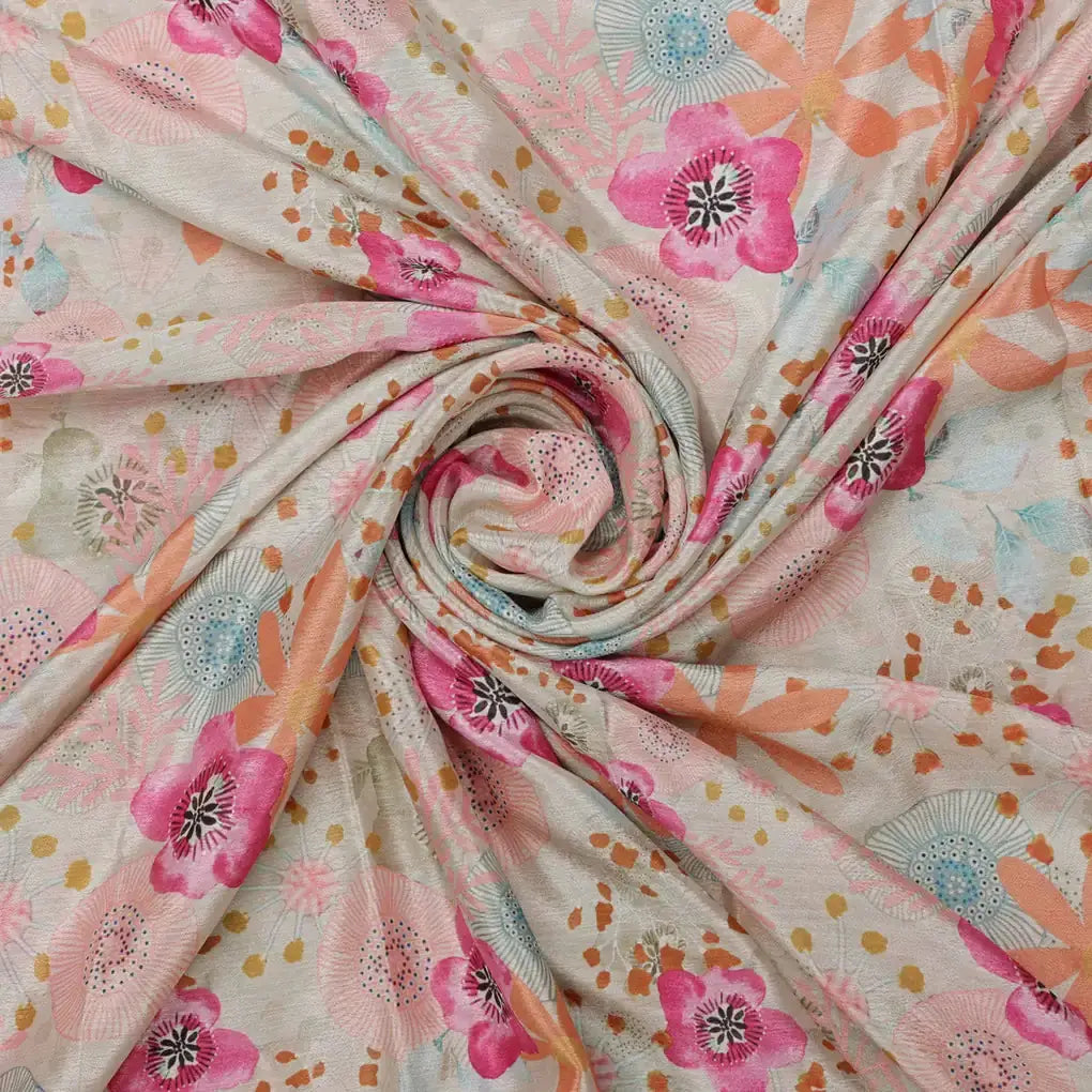 Pastel & Bright Floral Sketch Print Chinon Fabric – 0l2a0942 copy