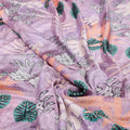 Lavender Tropical Floral and Leafy Print Chinon Fabric – 0l2a0953 copy