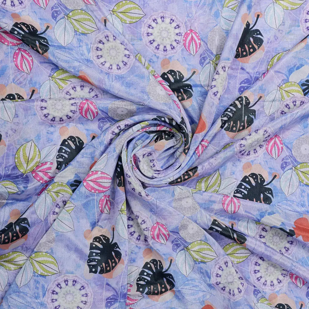 Lavender Tropical & Mandala Print Chinon Fabric – 0l2a0957 copy